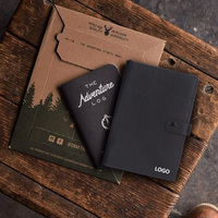 Cospabrikan Travel tempat paspor kulit Pu dengan airtag, kancing penutup, dompet paspor Rfid untuk tempat kartu