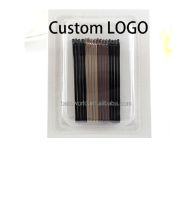 BELLEWORLD boîte personnalisée emballage logo 6cm pinces métalliques pinces à cheveux <span class=keywords><strong>accessoires</strong></span> <span class=keywords><strong>de</strong></span> <span class=keywords><strong>coiffure</strong></span> épingles à cheveux <span class=keywords><strong>pour</strong></span> femmes - Product Image 6