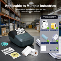 Impresora de Etiquetas de Bolsillo Inalámbrica Portátil de 2 Pulgadas y 58 mm, Impresora Térmica de Recibos y Códigos de Barras