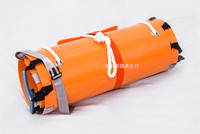 Brancard de sauvetage vertical manuel pliable en plastique pour l'extraction dans les espaces confinés