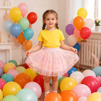 Vêtements pour enfants en gros Pat Pat – Jupe tutu plissée et bouffante pour filles, motif floral tournesol, longueur genou, pour enfants