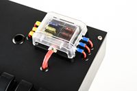 Système électrique de camping automobile 12V, boîte de commande d'alimentation de batterie DIY avec interrupteur, bloc de fusibles, prise USB, prise allume-cigare, câble
