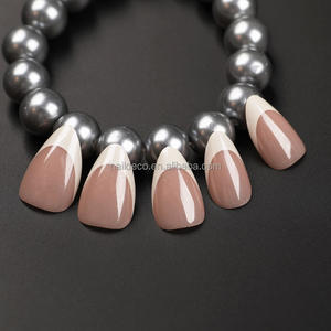 Juego de <span class=keywords><strong>Uñas</strong></span> Acrílicas Francesas NADECO, <span class=keywords><strong>Uñas</strong></span> Postizas de Almendra para Diseños de <span class=keywords><strong>Uñas</strong></span> DIY, <span class=keywords><strong>Uñas</strong></span> Artificiales de Cobertura Completa, <span class=keywords><strong>Manicura</strong></span> Rápida y Fácil - Product Image 4