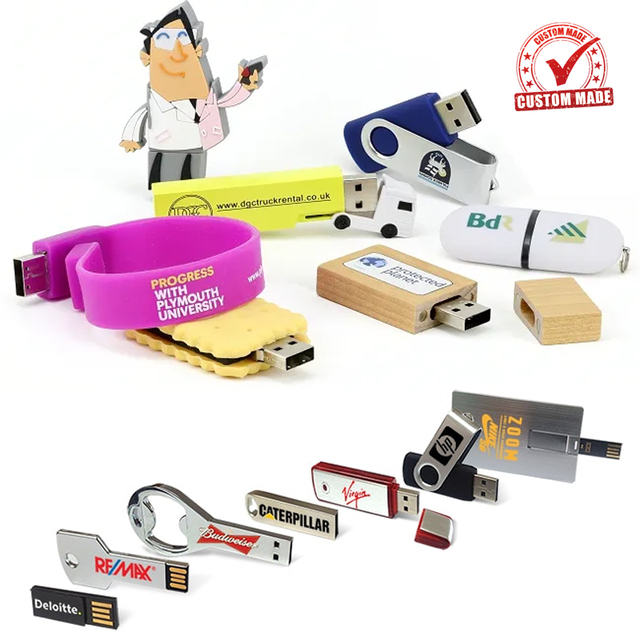 Custom Logo Promotional USB 3.0 Pendrive 1GB to 64GB USB Flash Memory Stick Metal Pen Drive with 2.0 Interface