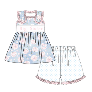 Précommande petite grande soeur <span class=keywords><strong>frère</strong></span> enfants Shorts tenues enfants vêtements bébé bulle barboteuse <span class=keywords><strong>frère</strong></span> correspond vêtements - Product Image 3