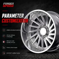 Jantes en aluminium forgé 6061-T6 personnalisées, polies, à déport profond, pour camions, 20, 22, 24, 26 pouces, pour Chevy Silverado, Ford F150, RAM2500