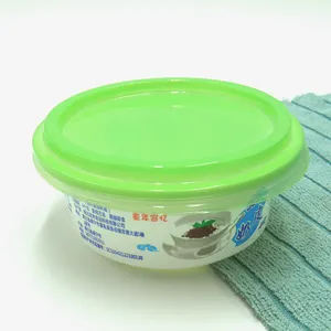 250ml 450ml customized PP material disposable plastic milk cup ice cream , yogurt package bowel
