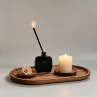 Bougie liquide sans suie à combustion éternelle pour la décoration quotidienne avec mèche métallique réutilisable, décoration intérieure
