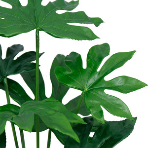 Realistic Artificial <strong>Fatsia</strong> Japonica Leaf Long Stem Faux <strong>Japanese</strong> Aralia Greenery for Home Hotel Decoration - Product Image 3