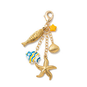 Llavero de Moda con Forma de Estrella de Mar, <span class=keywords><strong>Pimiento</strong></span>, Mariquita, Fresa y Corazón, Accesorios para Bolsos de Mujer, Regalo de Verano - Product Image 6