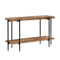 Console de luxe en bois massif à double niveau, style américain, panneau sans porte, montage simple, pour maison, gîte, salon, entrée