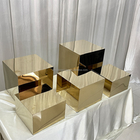 Table de dessert carrée, support de présentation de gâteau de mariage, table de buffet sucré pour fête, banquet, décoration d'événements