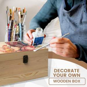 Stockage à domicile de Style en <span class=keywords><strong>bois</strong></span> robuste grand coffre à jouets coffre organisateur grande poubelle boîte de pont boîte de rangement en <span class=keywords><strong>bois</strong></span> massif - Product Image 6