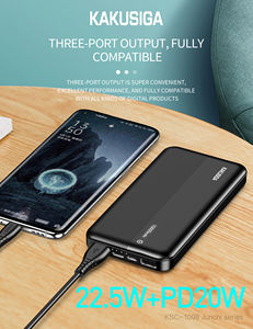 KAKUSIGA 10000mAh 하이 퀄리티 미니 휴대용 파워 뱅크 22.5W + PD20W 완전 호환 고속 충전 디지털 디스플레이 전원 은행 - Product Image 3