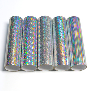 High Ink Absorption Permanent Vinyl Holographic Silver Self Adhesive Printable Vinyl For Eco Solvent/UV/Latex Printing - Product Image 3