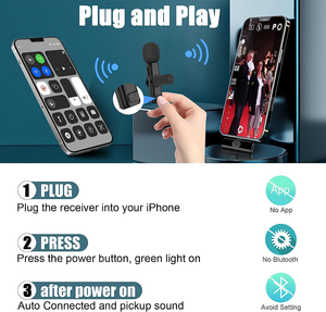 Nouveau microphone cravate stéréo sans fil portable, idéal pour les interviews en direct et les activités extérieures, mini, avec réduction de bruit, garantie 1 an - Product Image 5