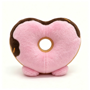 Peluche donut personnalisée, peluche donut en forme de cœur, peluche alimentaire, animal en peluche dessert - Product Image 5