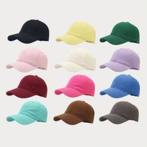 Wholesale Stock Lower MOQ 3D Embroidery Solid Color Unstructured Dad Hats Custom Baseball Cap Custom Logo Business Use Unisex - Product Image 1
