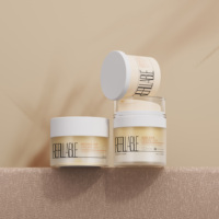 Stocks de pots cosmétiques vides en plastique PP Couvercles 50g-200g Gamme Crème pour le visage et beurre corporel Récipients de stockage rechargeables