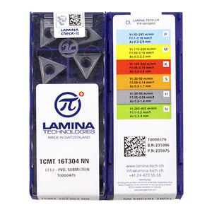 TCMT16T304-NN LT10 100% Insert en carbure de tungstène d'origine Inserts de tournage en carbure de tour CNC - Product Image 1
