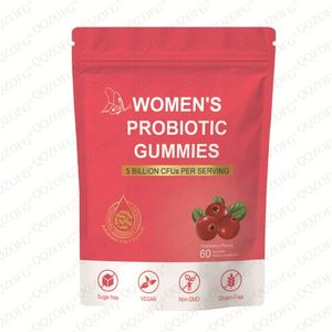 OEM caramelle morbide probiotiche da donna esclusive caramelle alla frutta fermentata con 5 miliardi di CFUs al sapore di mirtillo rosso e contenuto di vitamina <span class=keywords><strong>C</strong></span> - Product Image 1