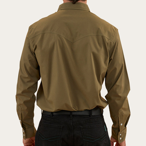 Bán Buôn Cổ Điển Nút Xuống Cá Nhân Cao Bồi Ngọc Trai Snap Pearlsnap Rodeo Áo Ngọc Trai Snaps Áo Sơ Mi Phương Tây - Product Image 3