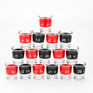 Juego de vasos de chupito de 16 piezas, juego de <span class=keywords><strong>ruleta</strong></span> para adultos, juegos de juego de beber para fiestas y bares - Product Image 3