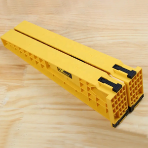 Gabarit d'installation de tiroirs industriel jaune durable OEM/ODM en plastique ABS, outil de positionnement de rail de meuble manuel DIY, logo personnalisé - Product Image 3
