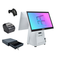 Printer bawaan 15.6 inci register tunai semua dalam satu windows touch