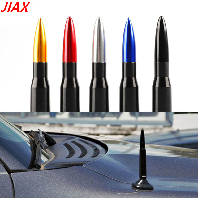 Universal Aluminum Car Trucks Hard Anode Colour  Bullet Antenna  Decoration Vehicle Roof Antenna,Customize the logo and Color