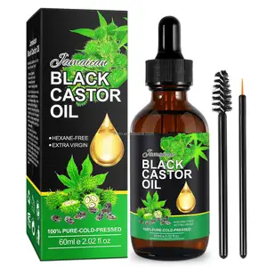 Private Label Hair Lost Oil Treatment Growing Natural Jamaican Black Castor Oil Hair Growth Set For Hair And Skin