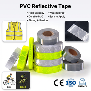 Nastro Riflettente in PVC Lavabile e Durevole EN ISO 20471 ad Alta Visibilità per Gilet di Sicurezza e Abbigliamento da Lavoro - Product Image 1