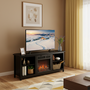 Unidad de consola de televisión de diseño moderno, mesa de centro de entretenimiento, mueble de madera para sala de estar, soporte de TV - Product Image 2