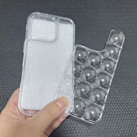 Coque de téléphone Ice Cube 3D transparente à bulles, double couche, avec plaque arrière détachable pour iPhone 17 18 Pro Max 16 15 S26, accessoire DIY