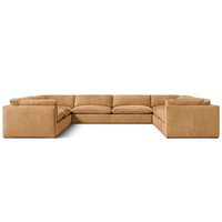 Canapé d'angle classique en cuir en forme de L, avec accoudoirs effilés, pour salon, mobilier d'hôtel écologique et durable