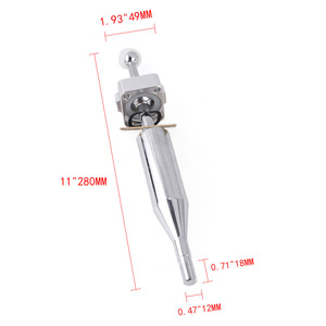 Palanca de cambios Lingsheng Auto Parts de 11 pulgadas (280 mm) plateada para Toyota, actualización y reacondicionamiento. - Product Image 1