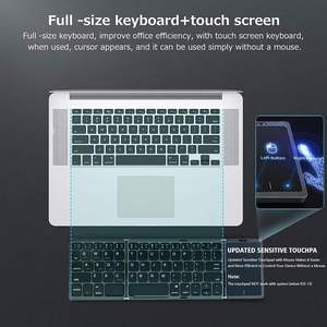 Custom <b>Keyboard</b> Foldable Italian Layout bluetooth Folding <b>Keyboard</b> Wireless <b>Keyboard</b> with Touchpad - Product Image 4