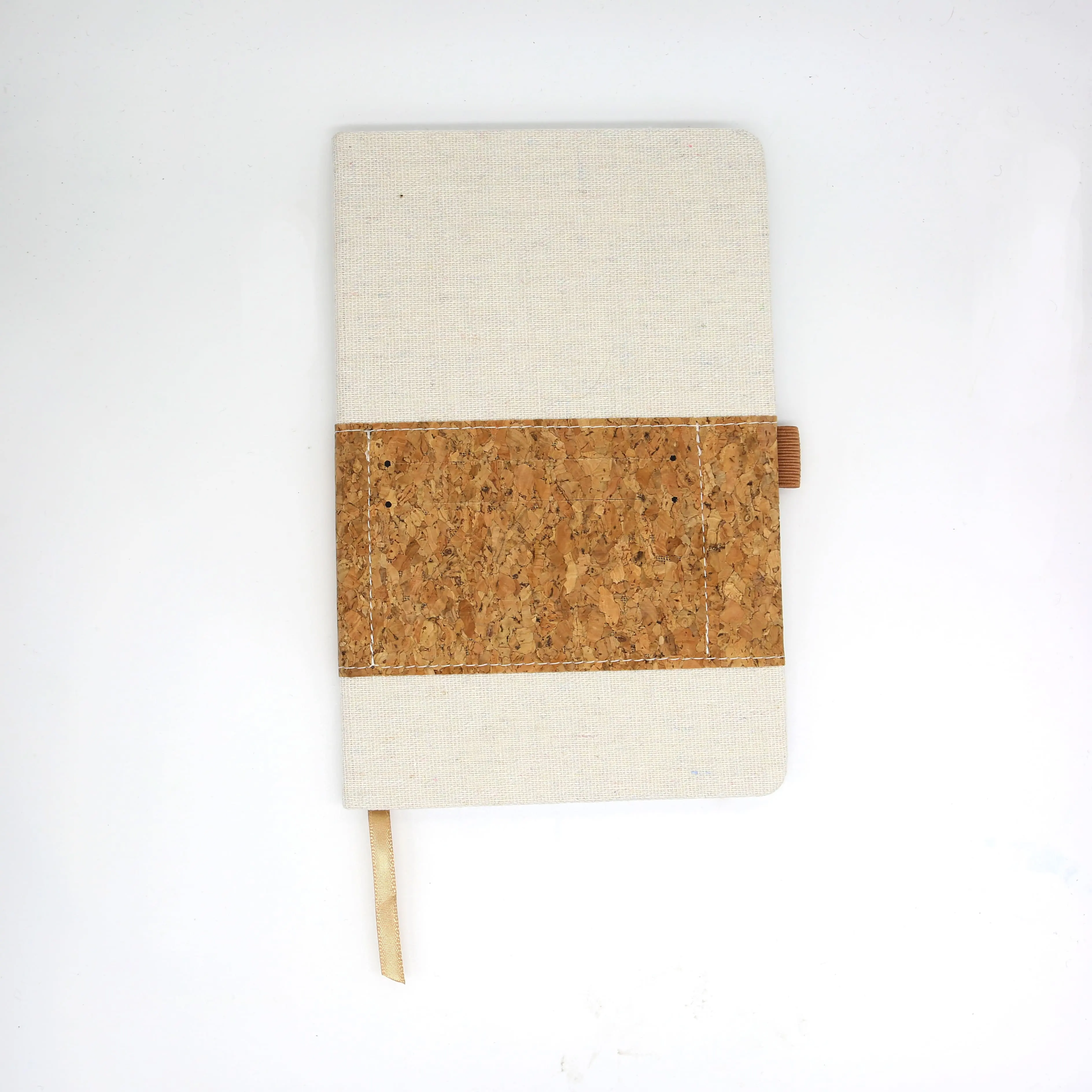 Cortiça de papel de cortiça elástica natural do vegan, personalizada, eco-friendly, sem ácido, para diário, caderno, tampa dura