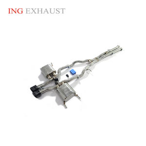 Sistema de Escape Catback de Acero Inoxidable de Fábrica ING para Jaguar F-type 3.0T con Válvula, Piezas de Rendimiento Automotriz, Tubo de Afinación - Product Image 1