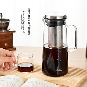 Jarra de café frío de acero inoxidable de gran capacidad al por mayor con diseño de goteo de <span class=keywords><strong>hielo</strong></span> para compartir café en el hogar - Product Image 3