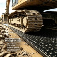 Plaque de protection de sol haute résistance et durable pour la construction, pour l'accès aux chantiers et la construction de routes temporaires.