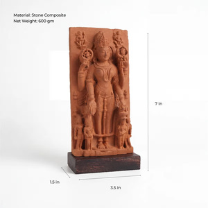 Sculpture de Gauri Parvati |   Réplique d'art de temple de déesses hindoues du Xe siècle pour musée - Product Image 5