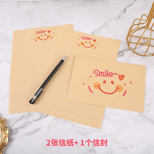 Tarjeta de Felicitación de Papel Kraft con Diseño de Dibujos Animados Simples y Lindos al Estilo Japonés y Coreano, Juego de Cartas de Amor <span class=keywords><strong>para</strong></span> <span class=keywords><strong>Novio</strong></span> - Product Image 6