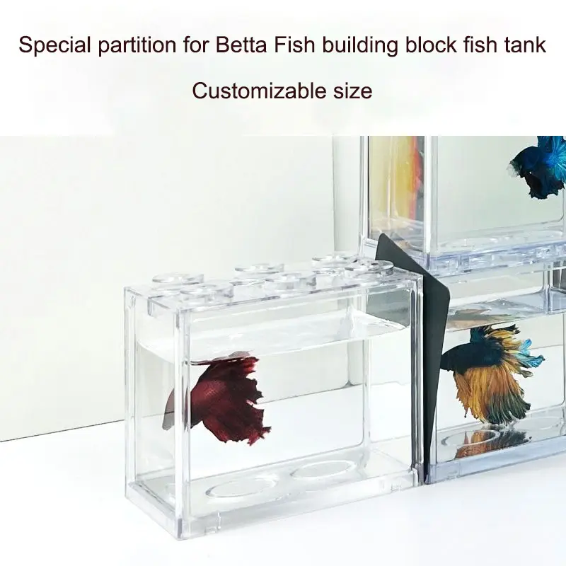 Betta Fish Tank Plastic Divider Aquarium Fish Fish Tanks Isolation Board Supplies