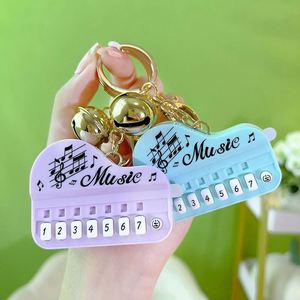 Factory Children Kids Gifts Mini Small Game Toy Key Chain Mental <b>Keyring</b> Plastic Creative <b>Cute</b> Music Piano Keychain Custom - Product Image 3