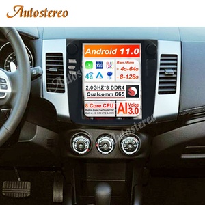 Android 11, 8 go + 128 go, Qualcomm 665 pour Mitsubishi Outlander 2006-2012, écran Tesla, voiture, Navigation GPS, unité principale, lecteur multimédia 4G - Product Image 1