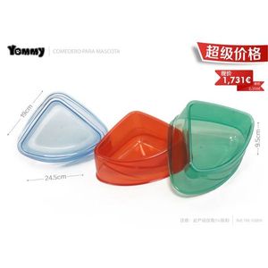 Ciotola Triangolare Yommy 24,5cm per Cani e Gatti, Ciotola per Acqua e Cibo - Product Image 1