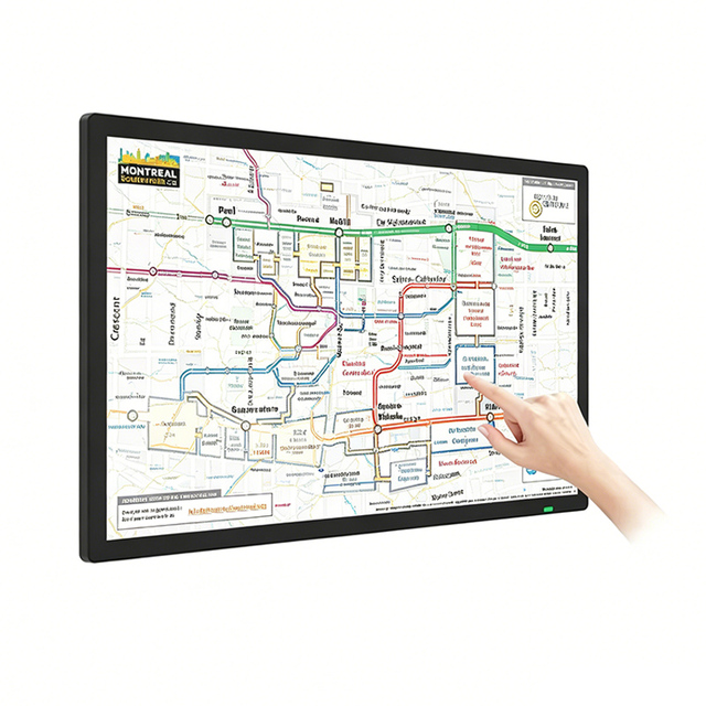 PCAP Display 21.5 22 24 27 32 Inch Capacitive Touch Screen Monitor With  VGA USB Port