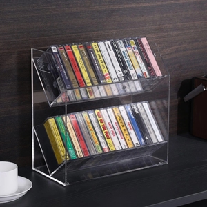 <span class=keywords><strong>ชั้น</strong></span><span class=keywords><strong>วาง</strong></span><span class=keywords><strong>เทป</strong></span><span class=keywords><strong>คาส</strong></span><span class=keywords><strong>เซ็</strong></span>ตอะคริลิคใสแบบโมเดิร์นสองชั้น สำหรับจัดระเบียบบนโต๊ะ<span class=keywords><strong>ท</strong></span>ำงาน <span class=keywords><strong>ชั้น</strong></span><span class=keywords><strong>วาง</strong></span>เก็บ<span class=keywords><strong>เทป</strong></span>เสียง - Product Image 1
