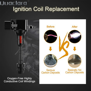 6x Bobines d'allumage en cuivre, bougie d'allumage 3.5 V6 pour Murano Maxima Altima Quest Xterra <span class=keywords><strong>Qashqai</strong></span> 2002-2008 22448-8J115 224488J111 - Product Image 5